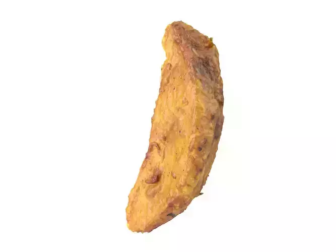 Photorealistic Fried Potato Wedge 3D Scan 2 3D model Photorealistic Fried Potato Wedge 3D Scan 2 3D model
