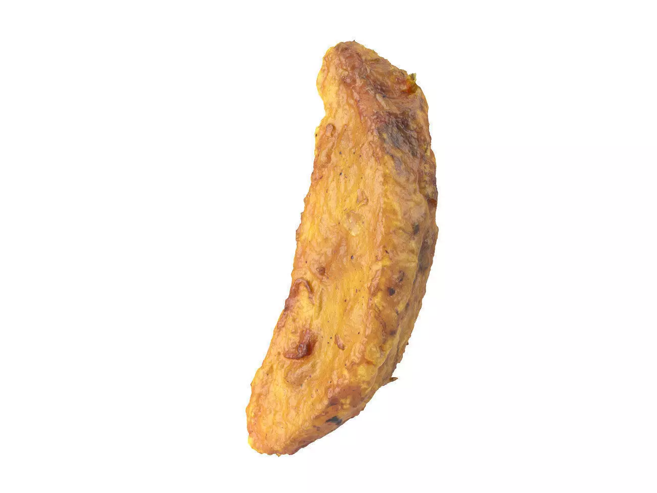 Photorealistic Fried Potato Wedge 3D Scan 2 3D model_0