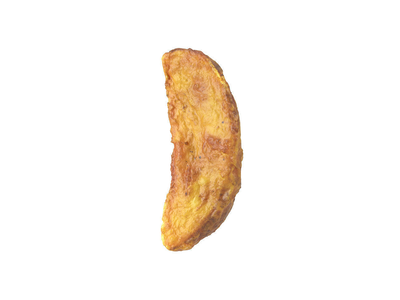 Photorealistic Fried Potato Wedge 3D Scan 3 3D model_1