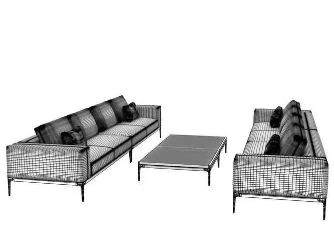 Outdoor Sofas and Table Set