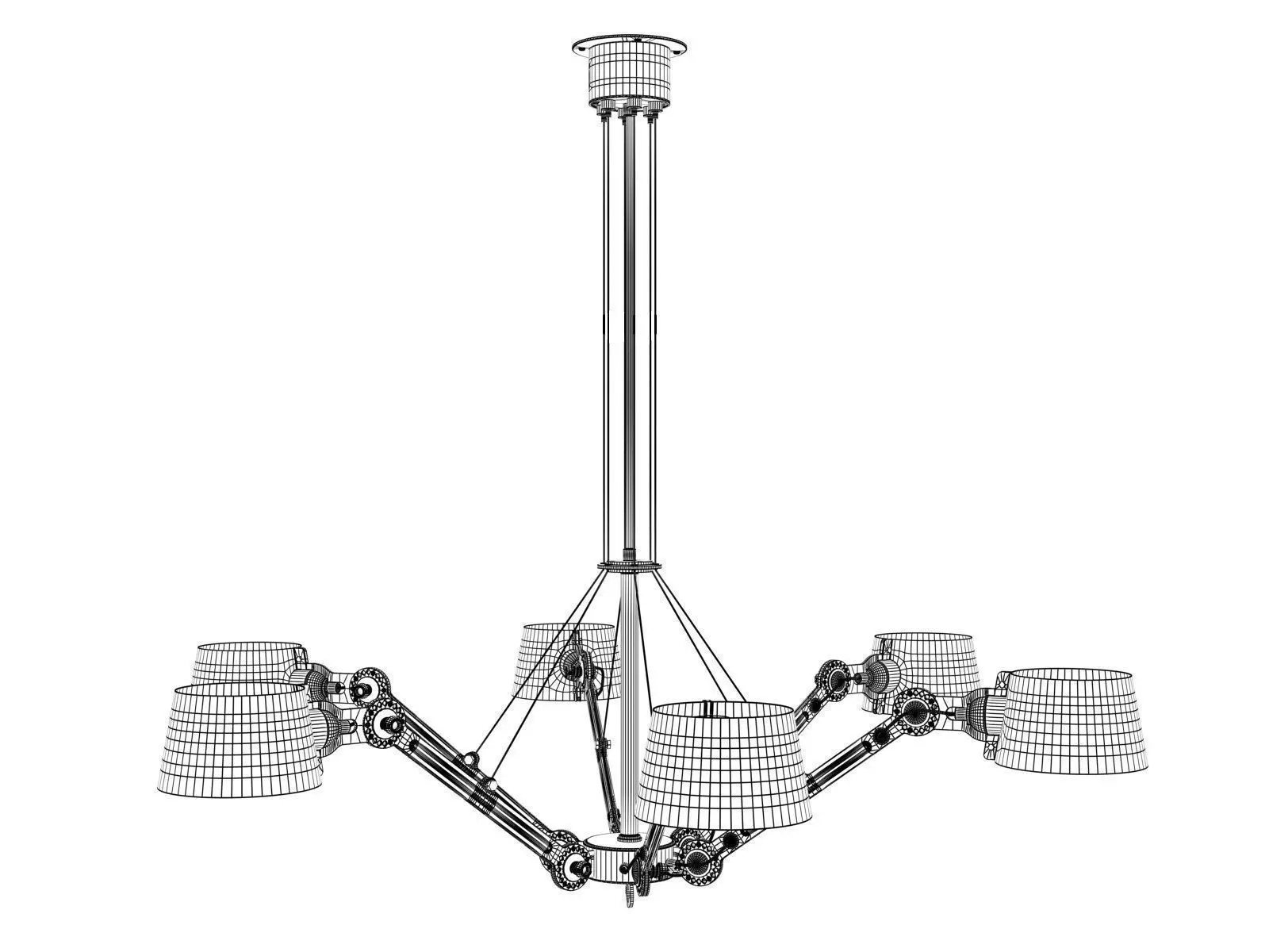 Bolt Chandelier 3D model_5