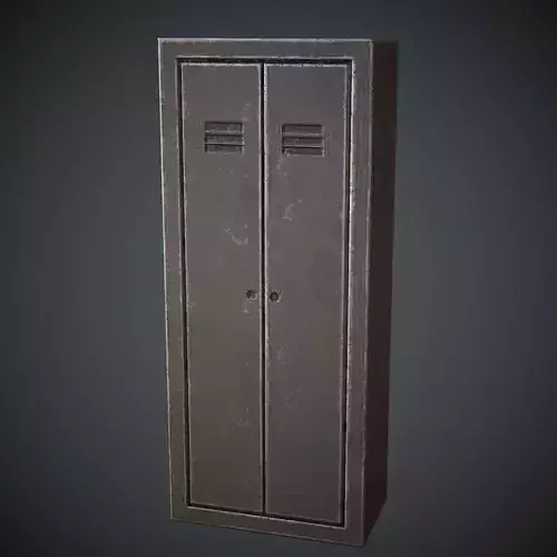 Metal Cabinet PBR Low Poly