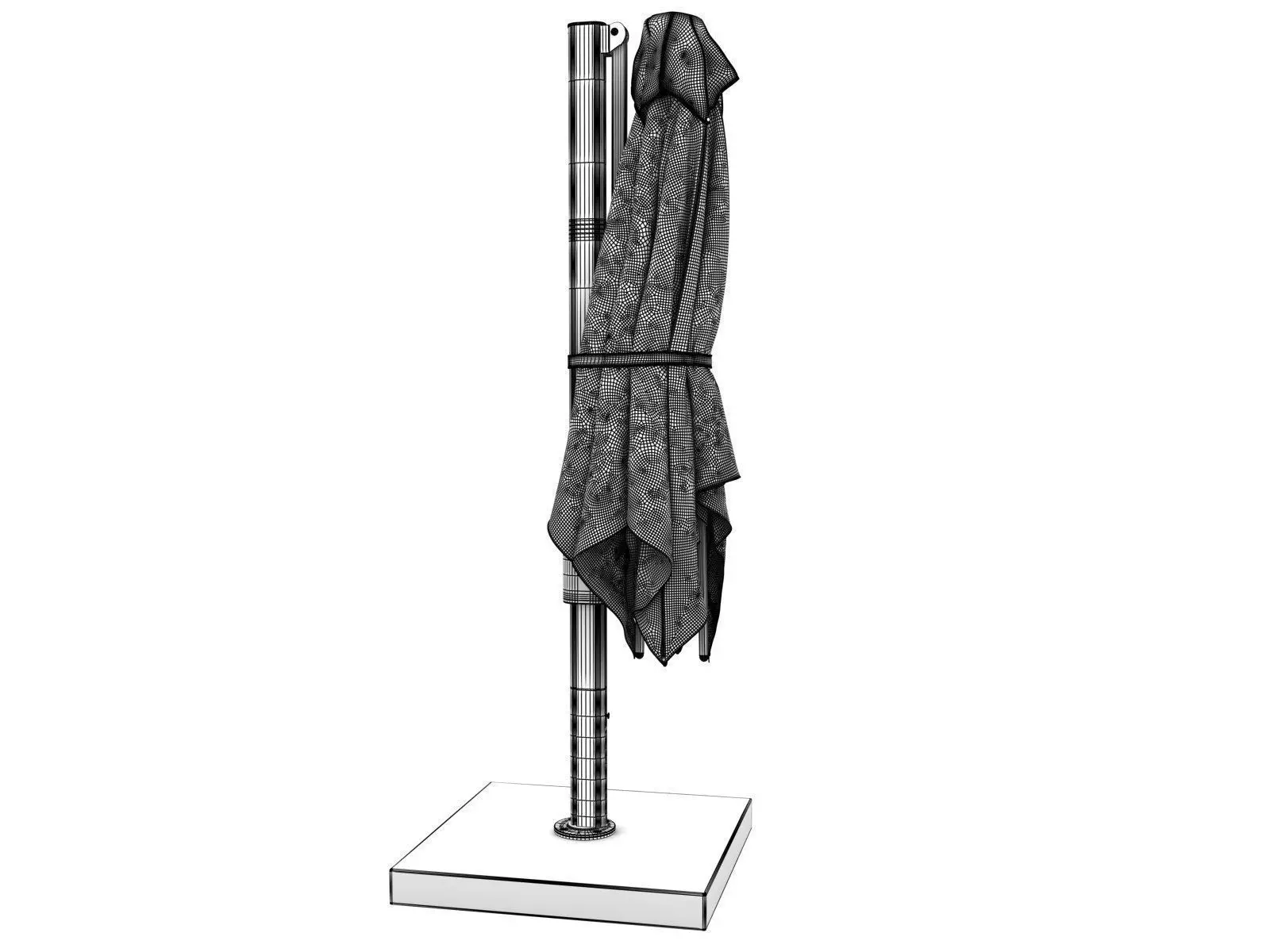 Eclipse patio umbrellas 3D model_9