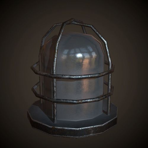 Wall Lamp PBR Low Poly Low-poly 3D model