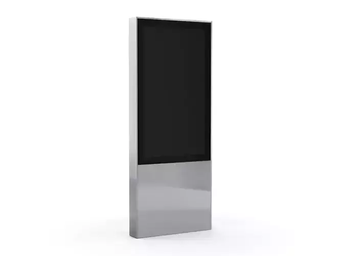 Monitorstele digital billboard Free 3D model