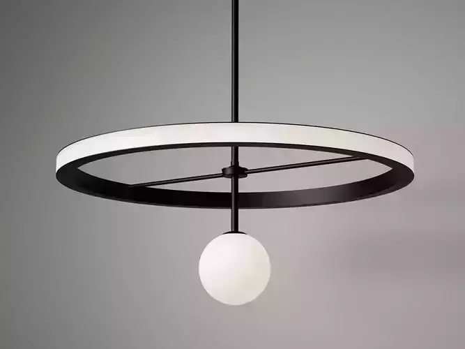 Ring Pendant Lamp 3D model