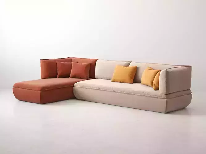 Mimic Modular Sofa Comp B 3D model