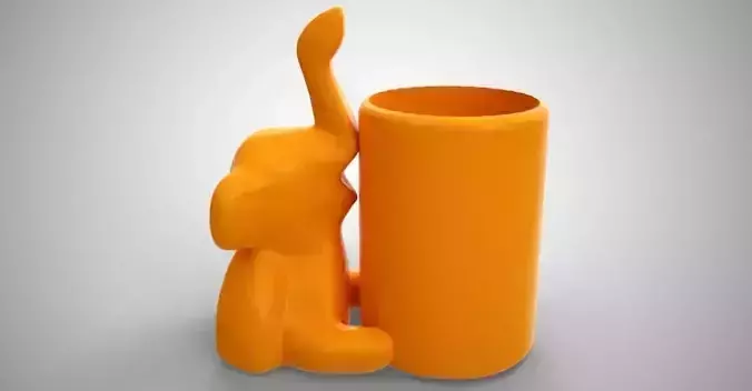 Elephant Pen Holder 3D print model