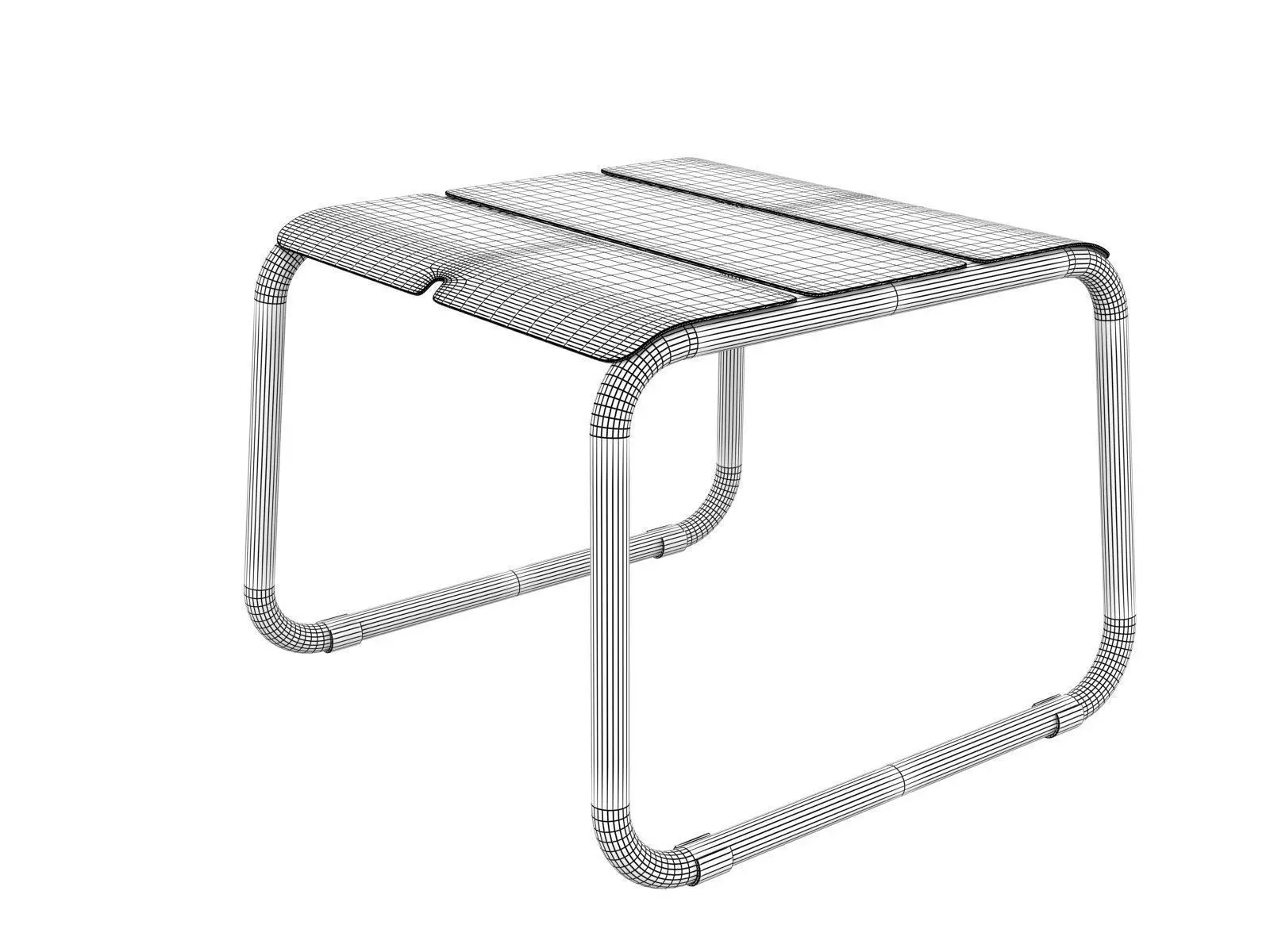 Corail Coffee Table 3D model_2