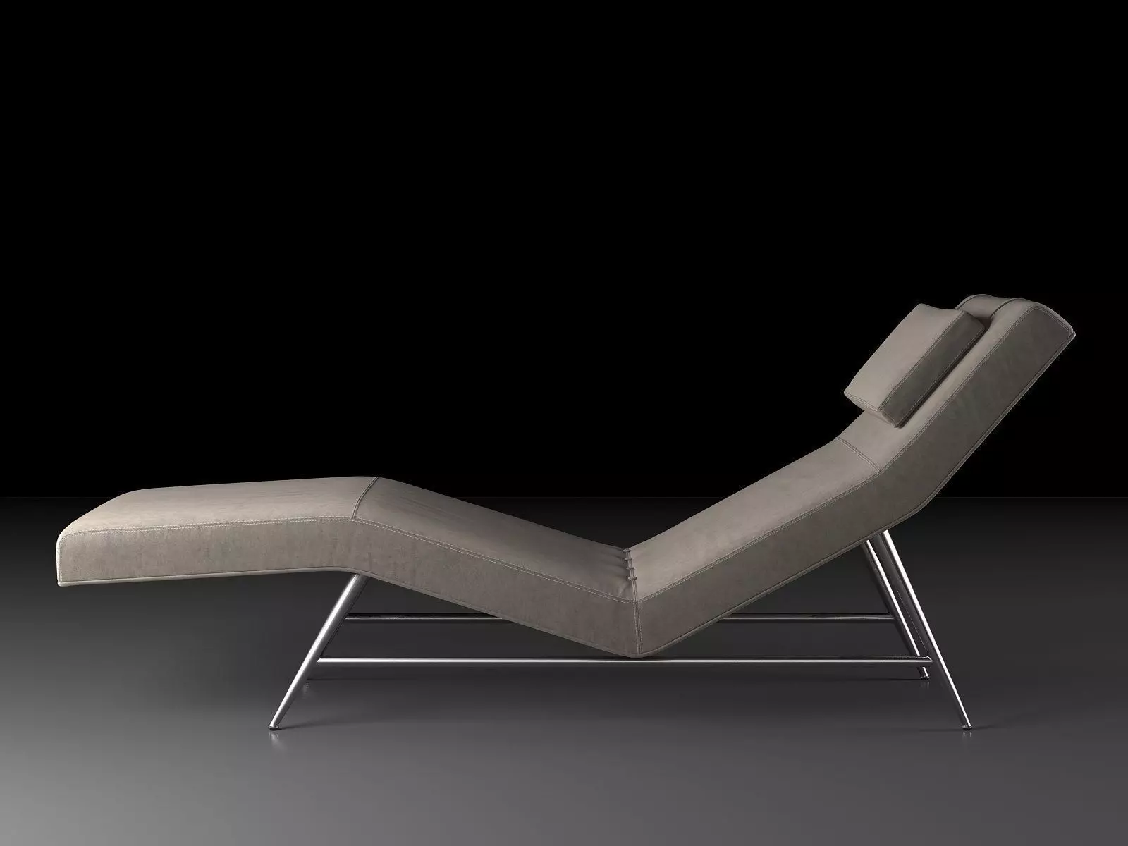 Fred Armless Chaise 3D model_1