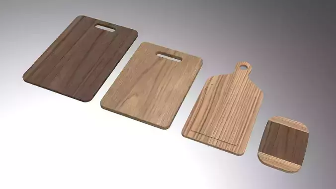 Wooden Cutting Boards Free 3D model