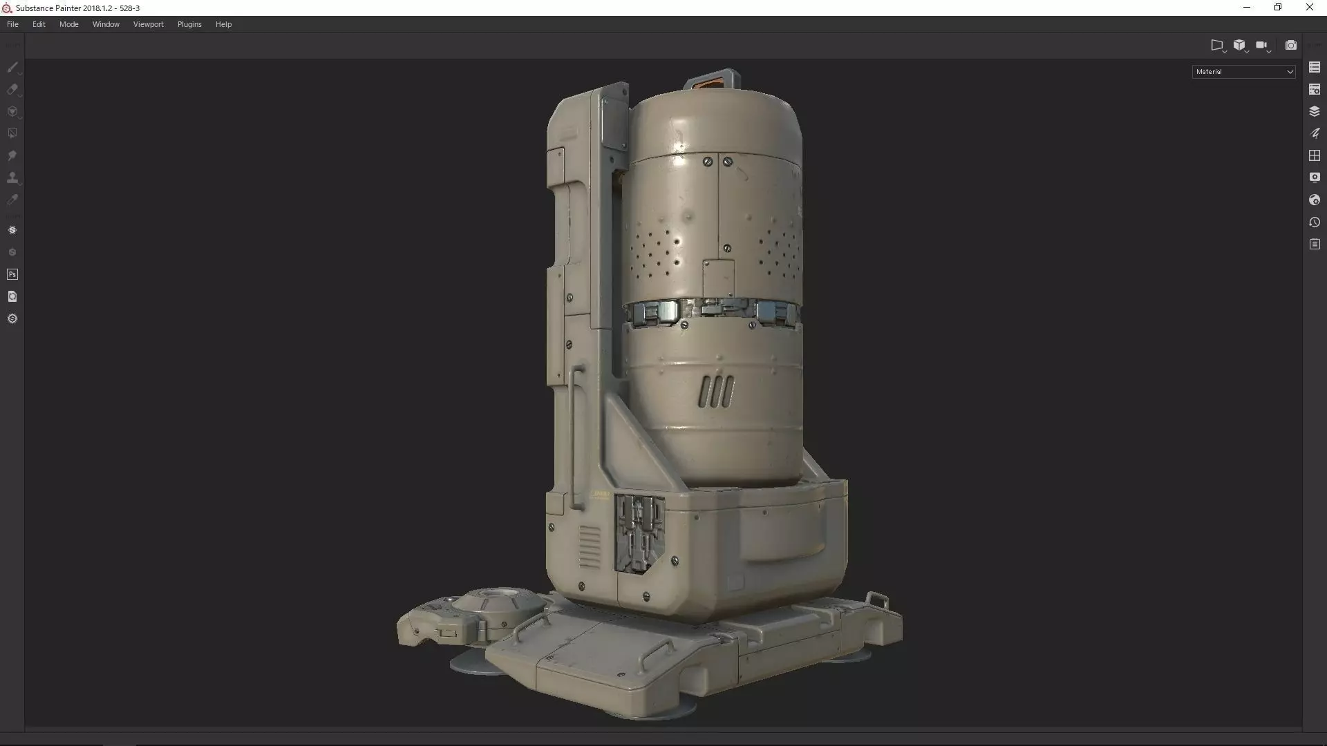 model528-scifi Energy tank 3D model_0