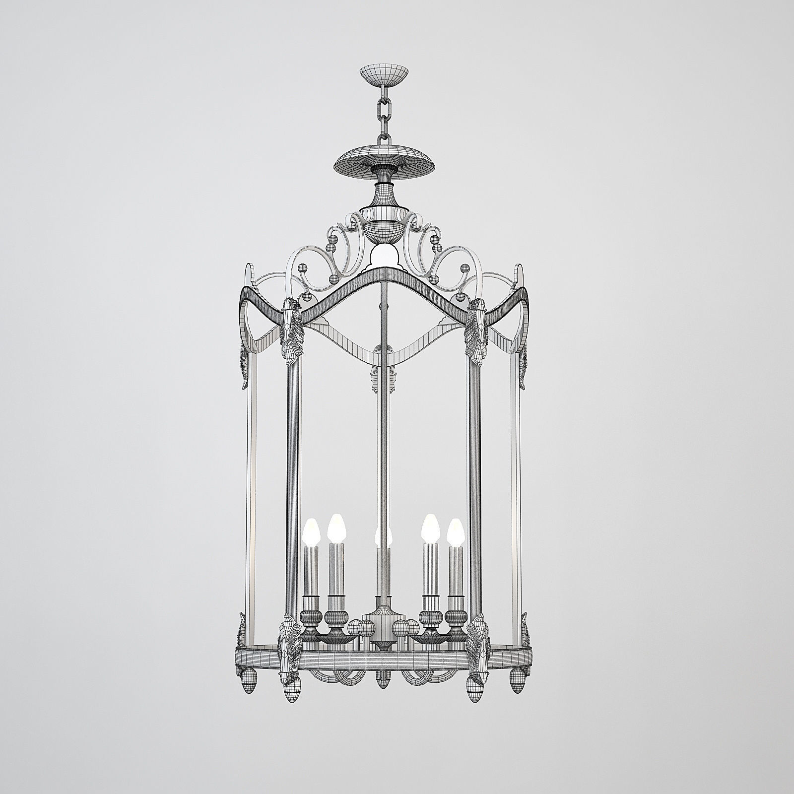 Lantern Anjou 3D model_2