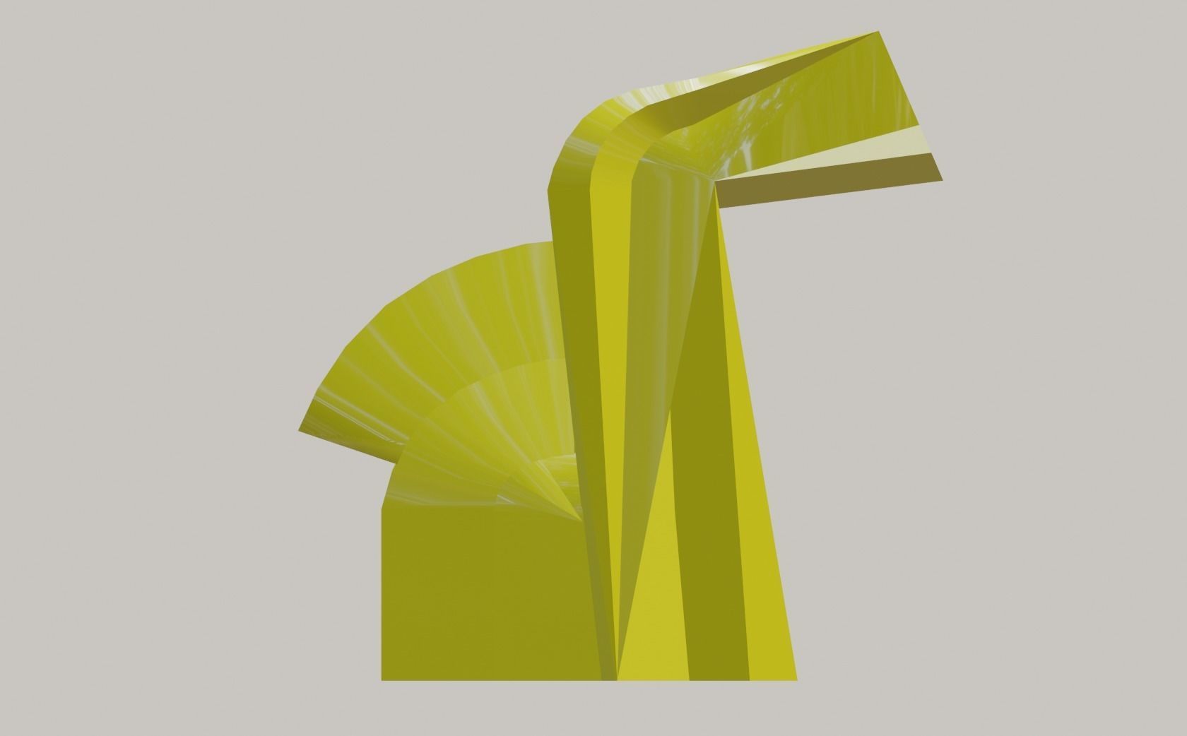 Mexican Skyscraper - Torre del Caballito Low-poly 3D model_2