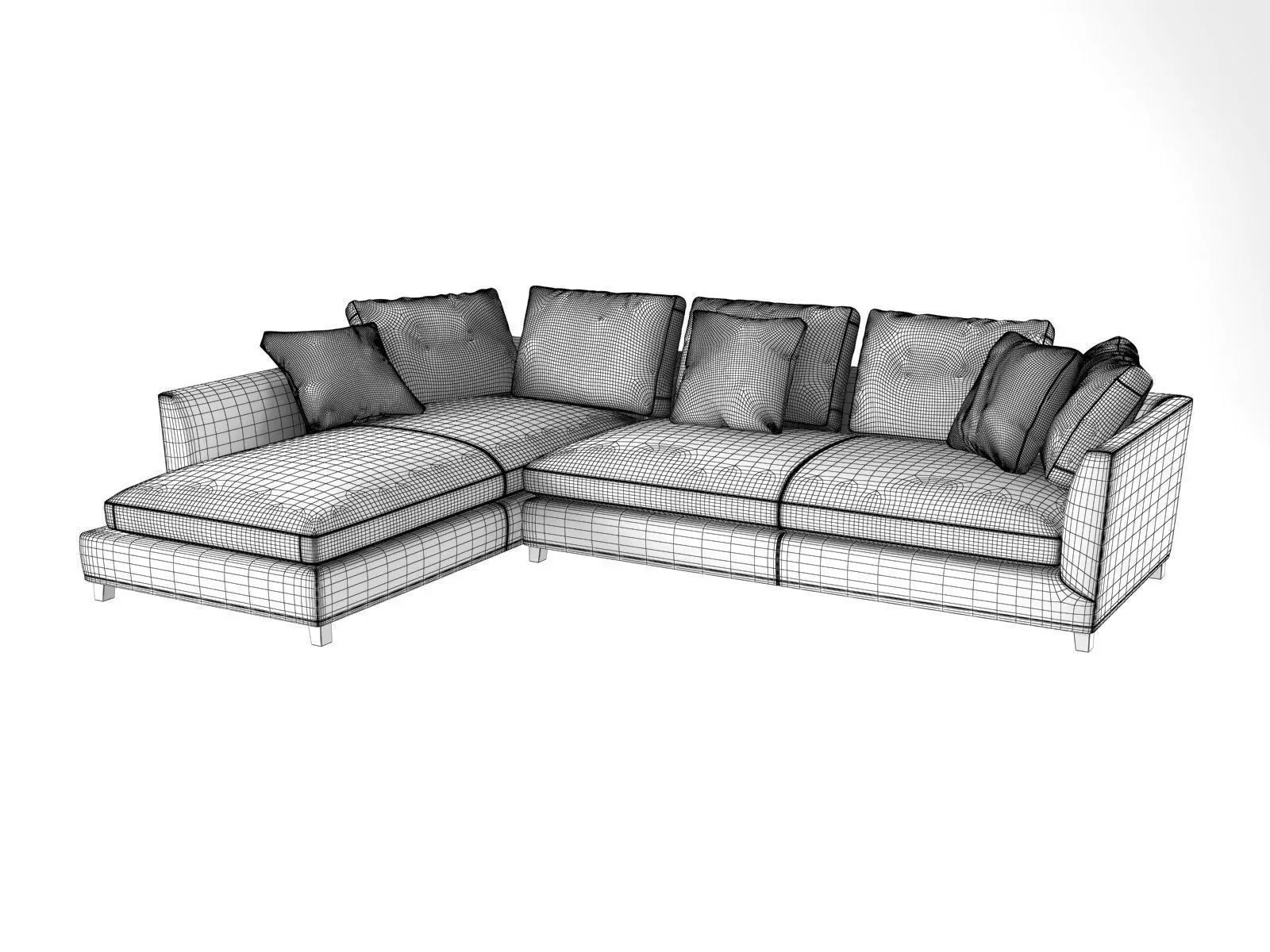 Victor Modular Sofa 3D model_6