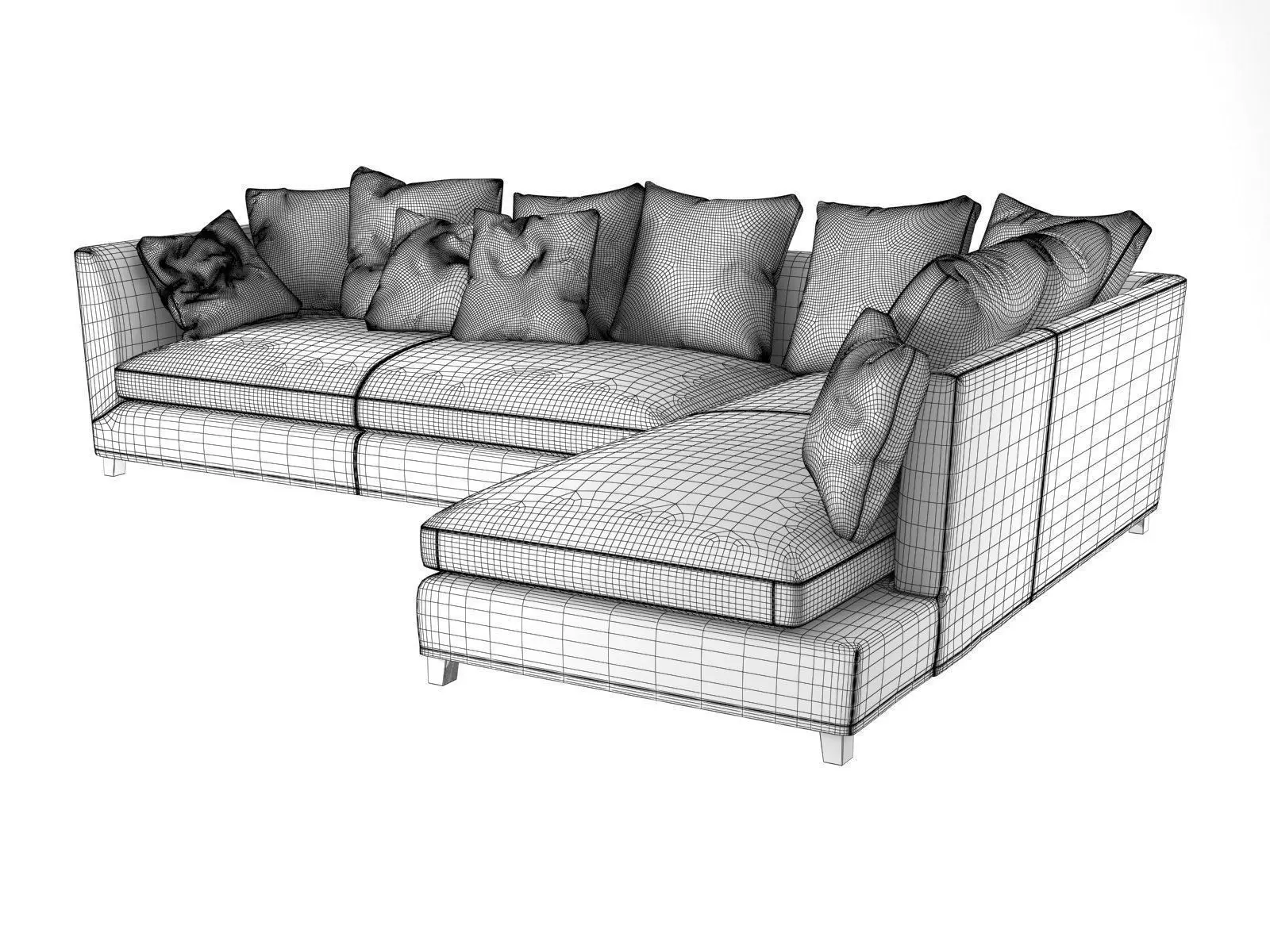 Victor Modular Sofa 3D model_5