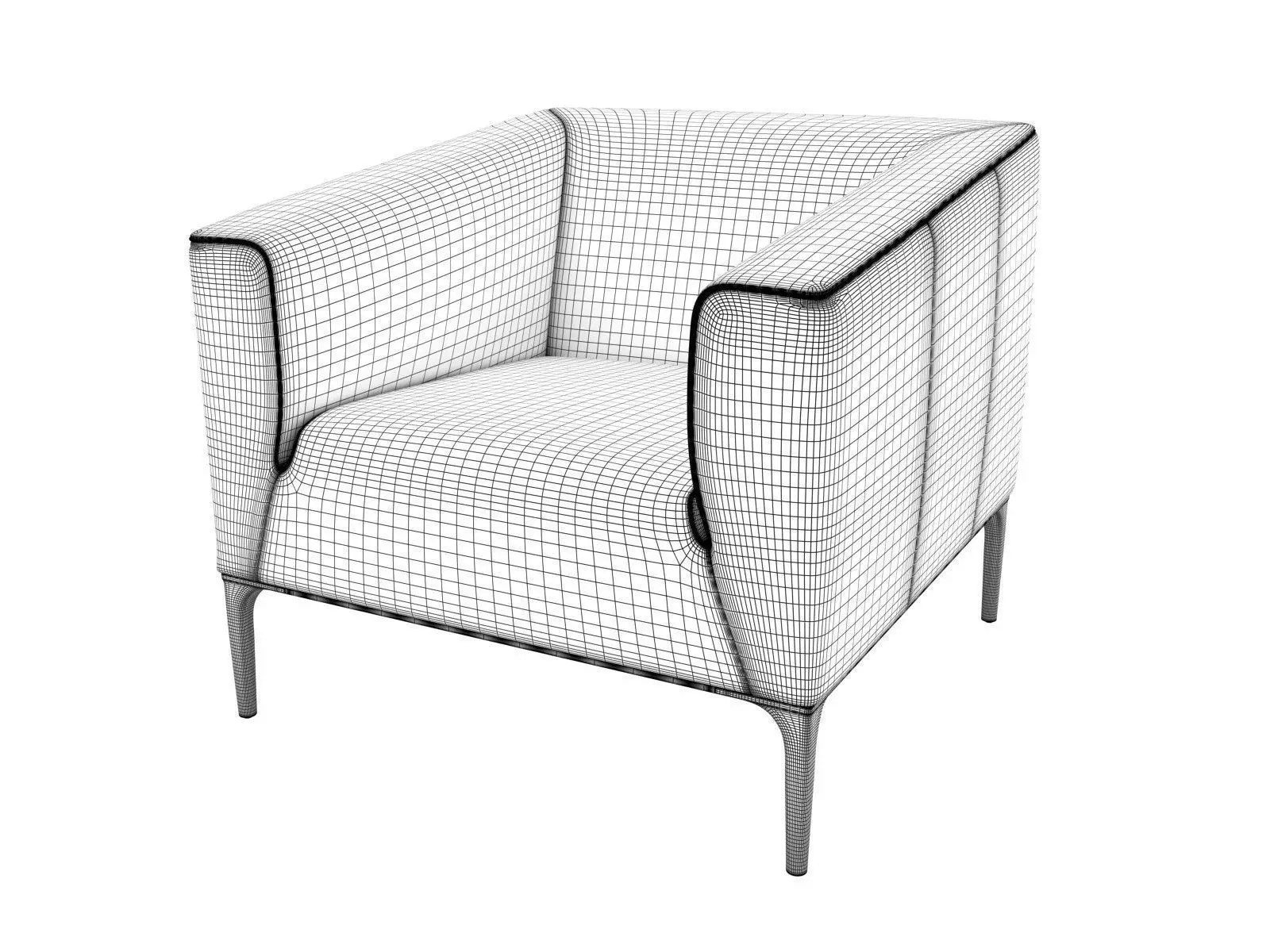 DS 161 01 Armchair 3D model_3