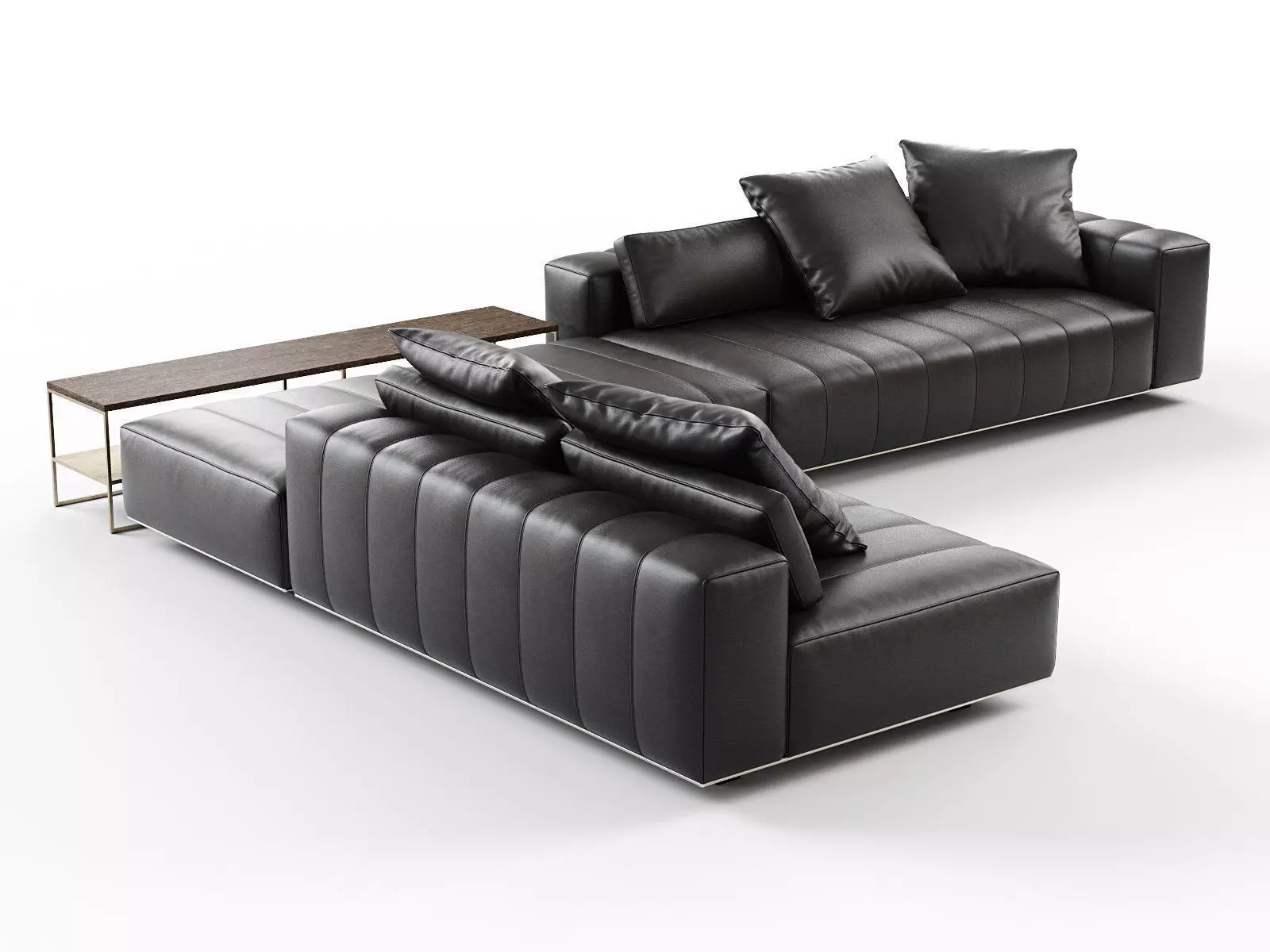 Freeman Corner Sofa System H 3D model_2