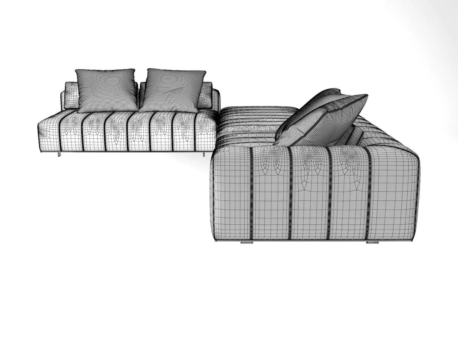 Freeman Corner Sofa System H 3D model_7