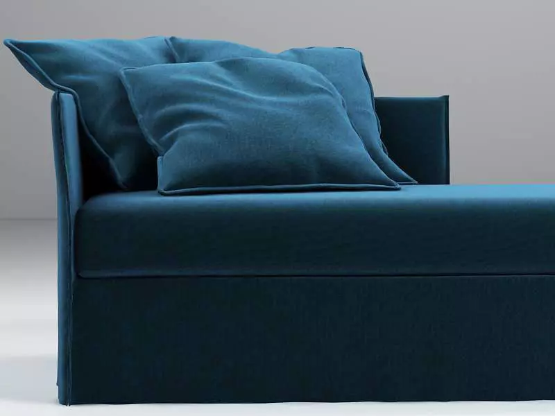 Fox Daybed 3D model_1