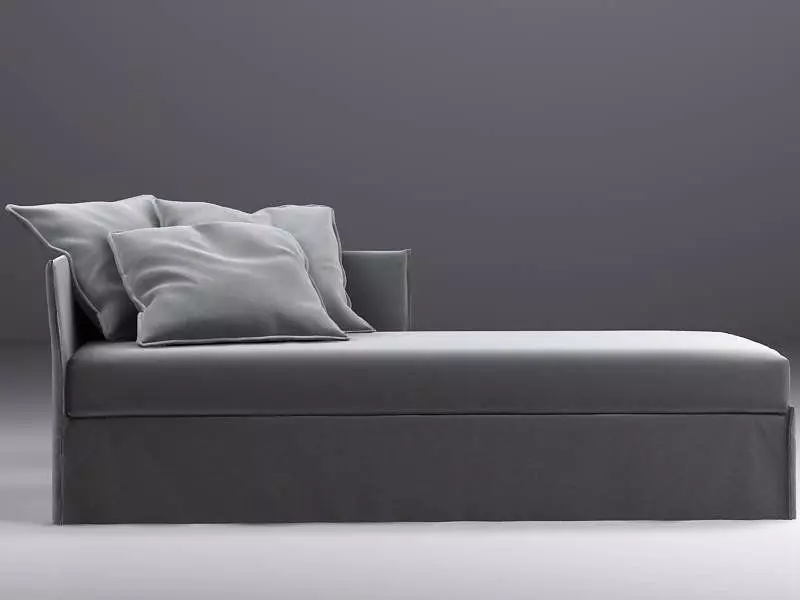 Fox Daybed 3D model_0