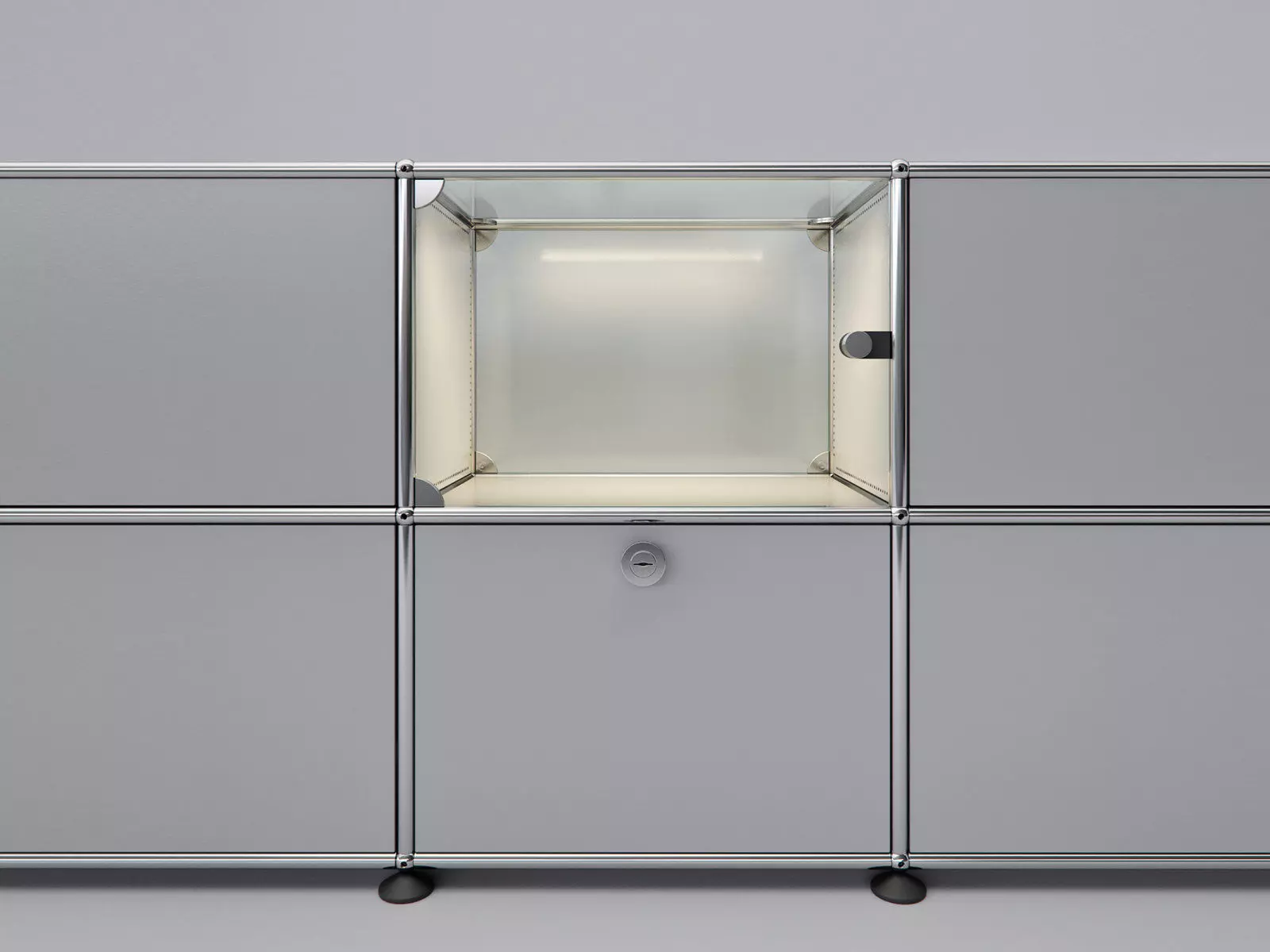 Filum USM Pendant Light and Illuminated Cabinet 3D model_1