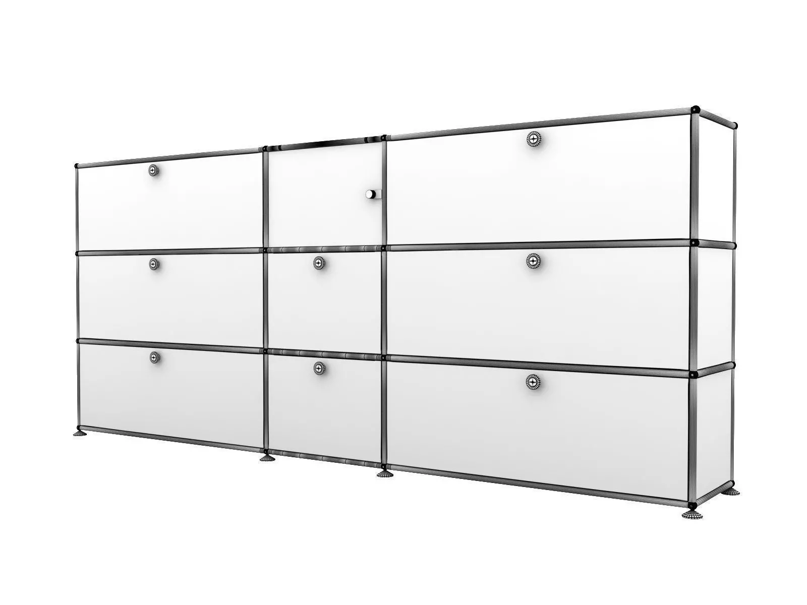 Filum USM Pendant Light and Illuminated Cabinet 3D model_4