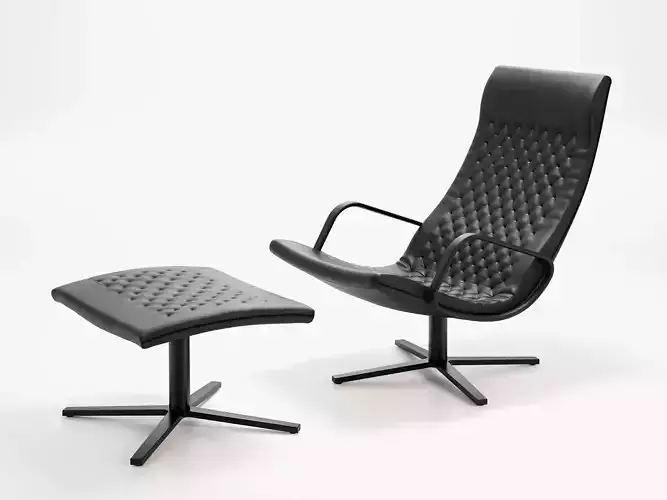 DS 51 26 Armchair  DS 51 05 Footstool 3D model