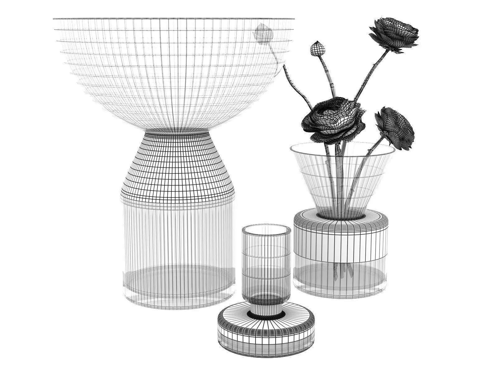 Tank Vases 3D model_9