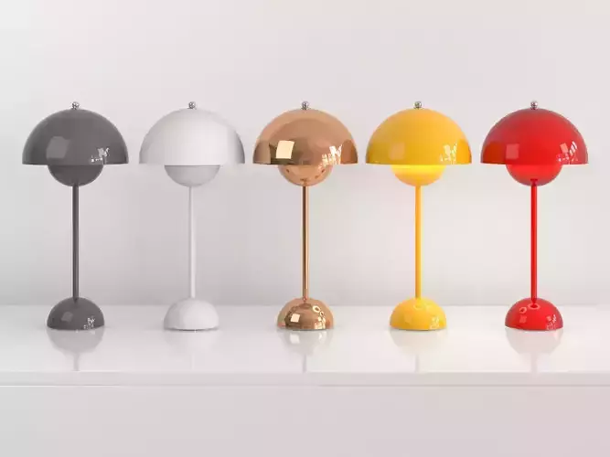FlowerPot VP3 Table Lamp Free 3D model