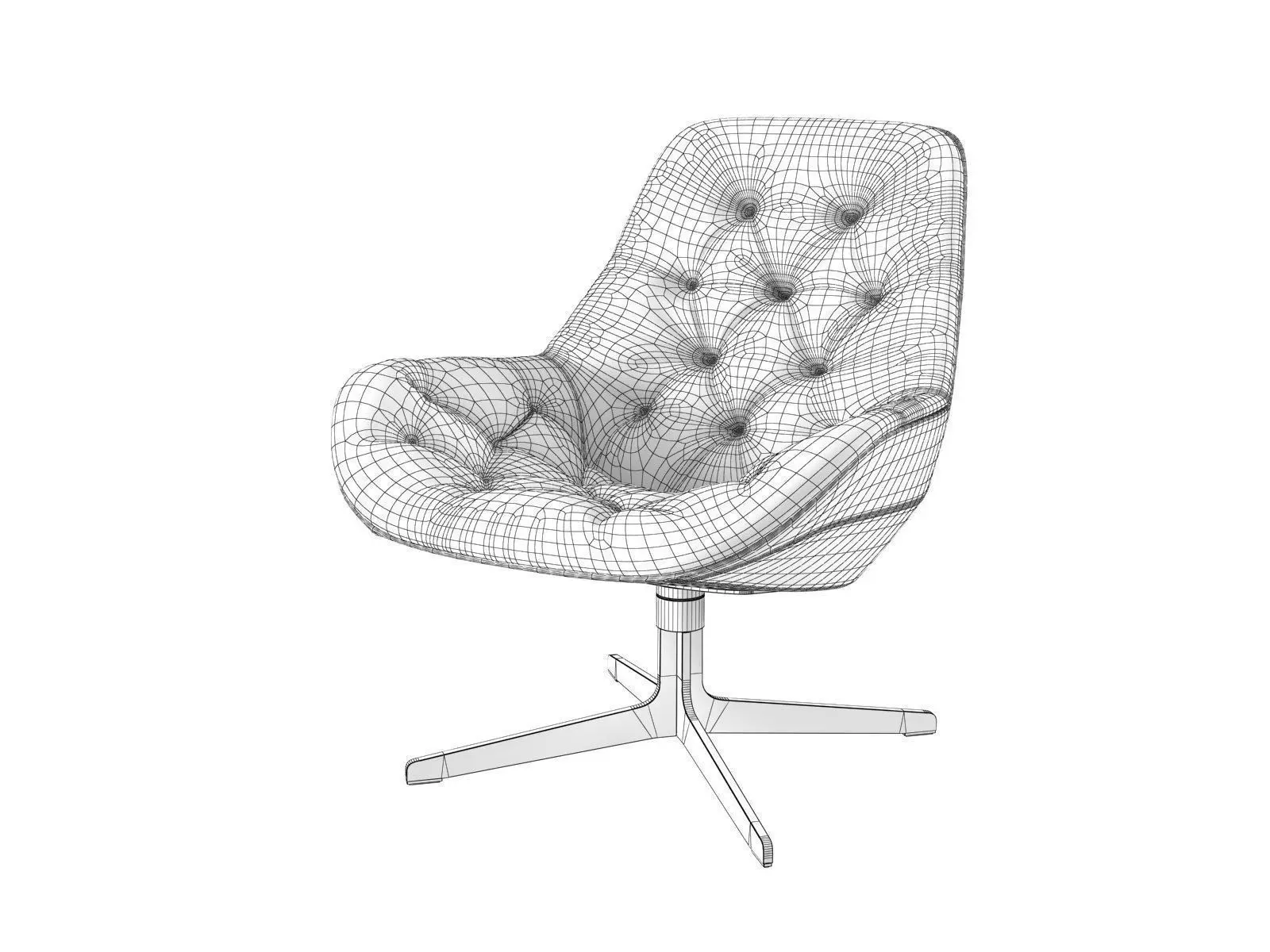 DS 144 101 Armchair 3D model_9