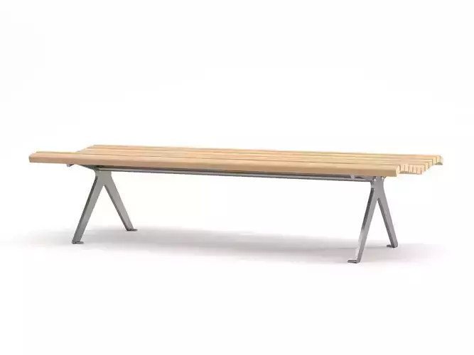 Poca Outdoor Bench without Backrest