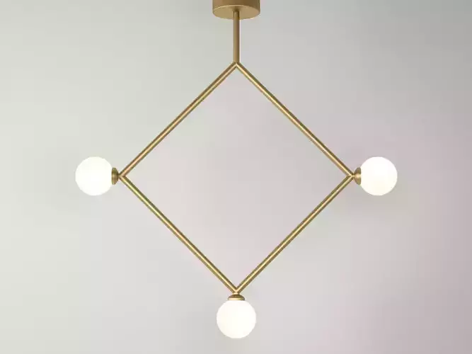 Rhombus 1 Globe Pendant Lamp