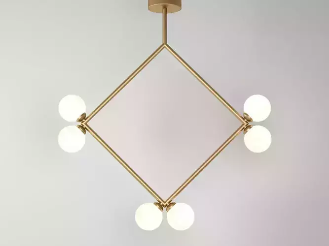 Rhombus 2 Globe Pendant Lamp