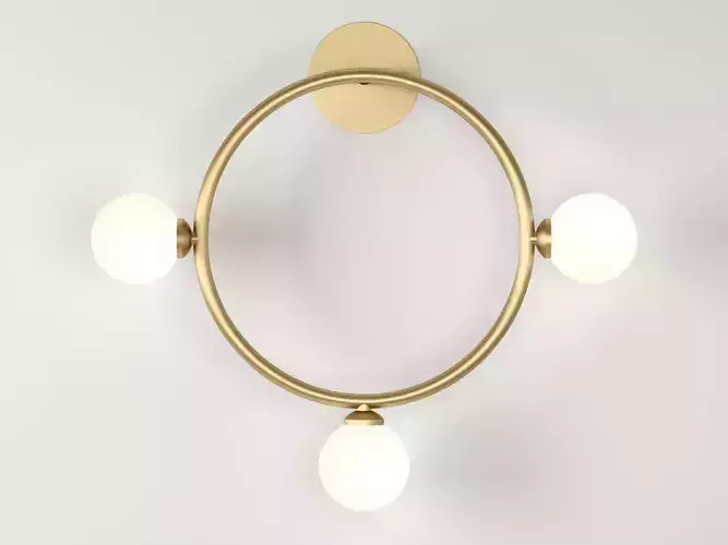 Circle Wall Lamps 3D model