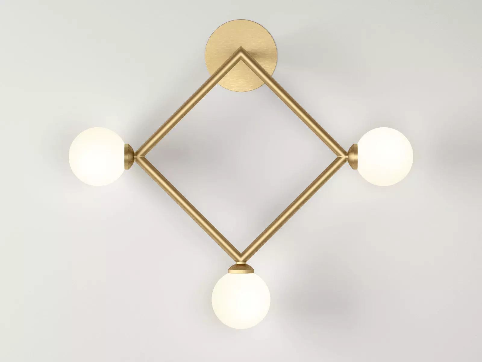 Square Wall Lamps 3D model_2