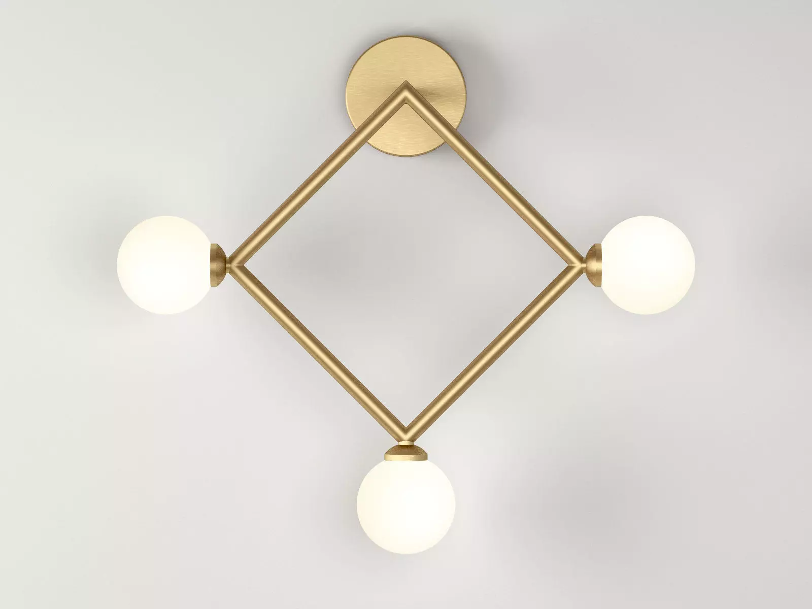 Square Wall Lamps 3D model_0