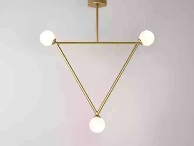 Triangle 1 Globe Pendant Lamp