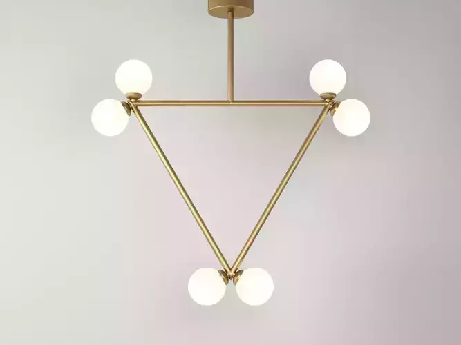 Triangle 2 Globe Pendant Lamp