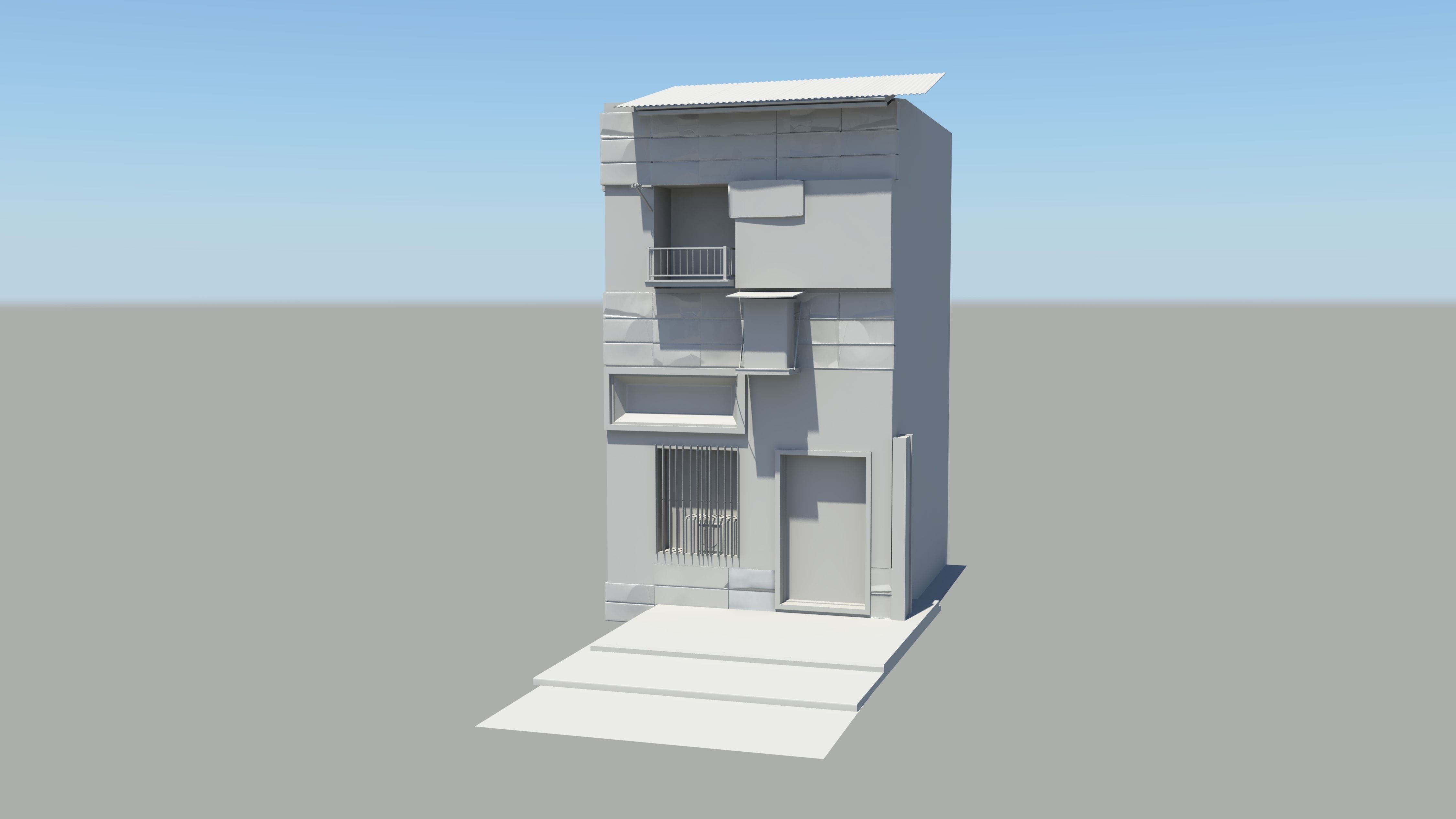 Japan Modern Street Scene 3D model_18