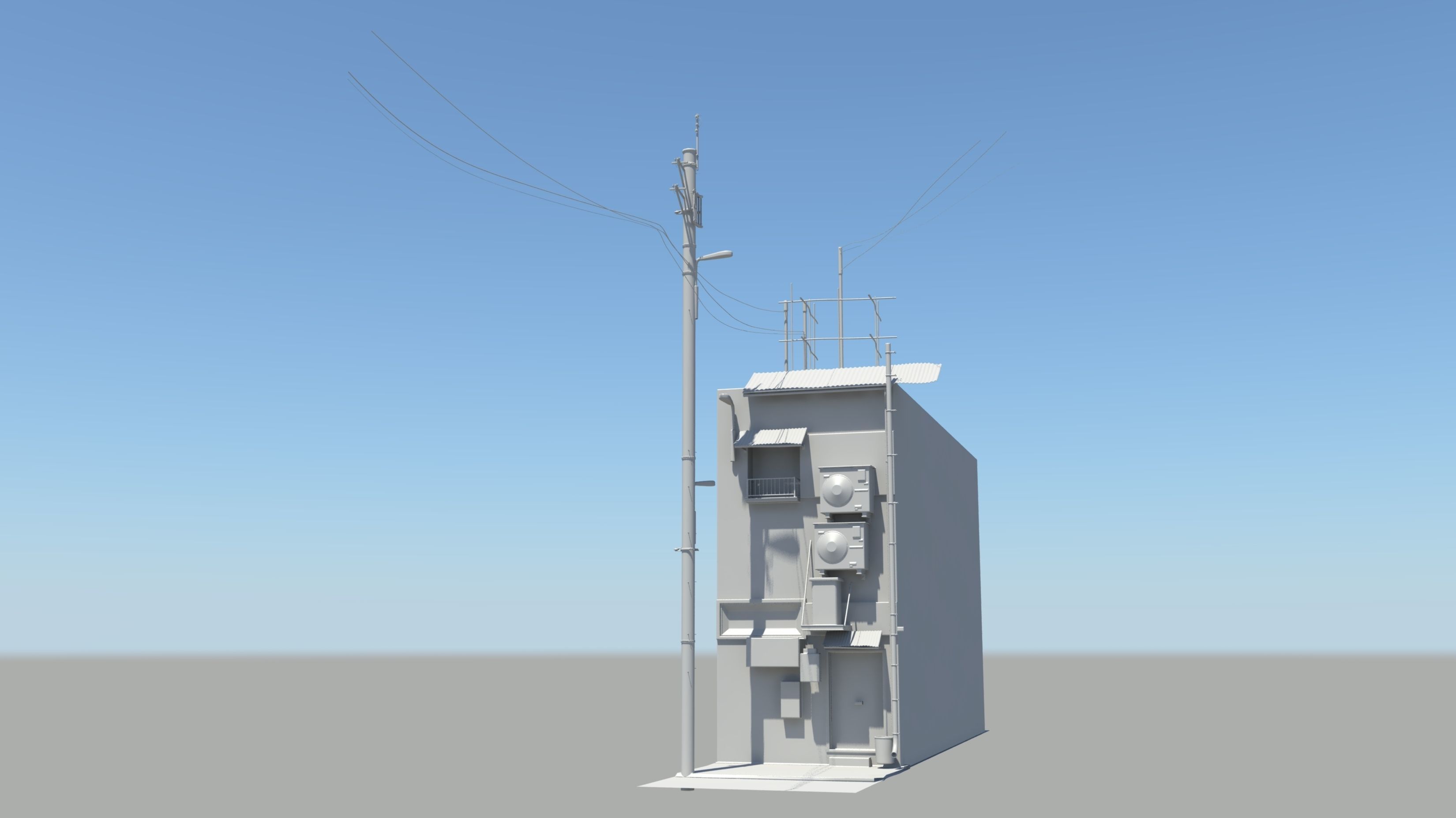 Japan Modern Street Scene 3D model_20