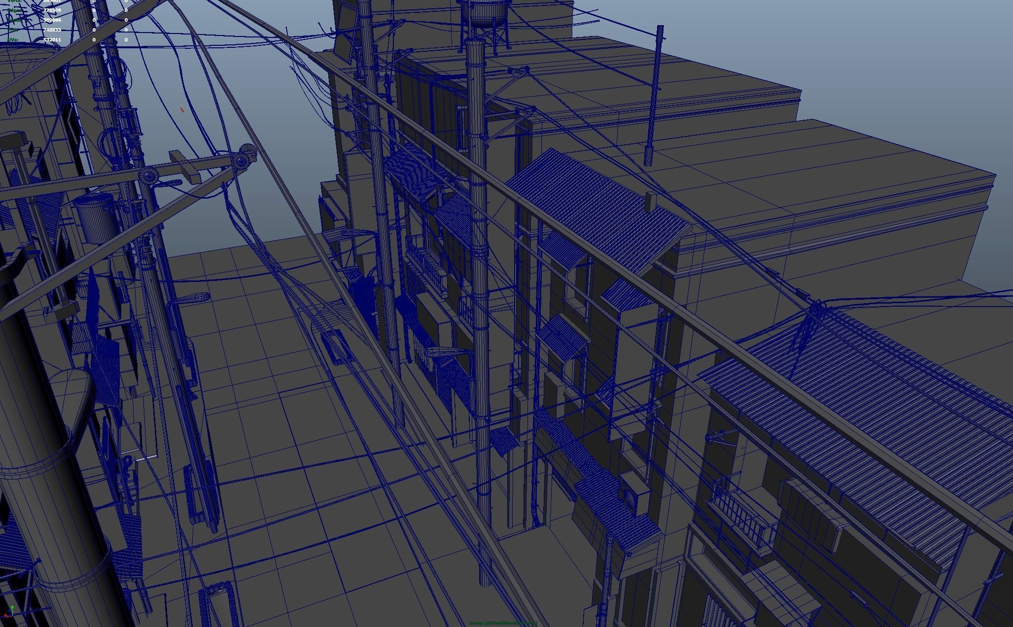 Japan Modern Street Scene 3D model_7