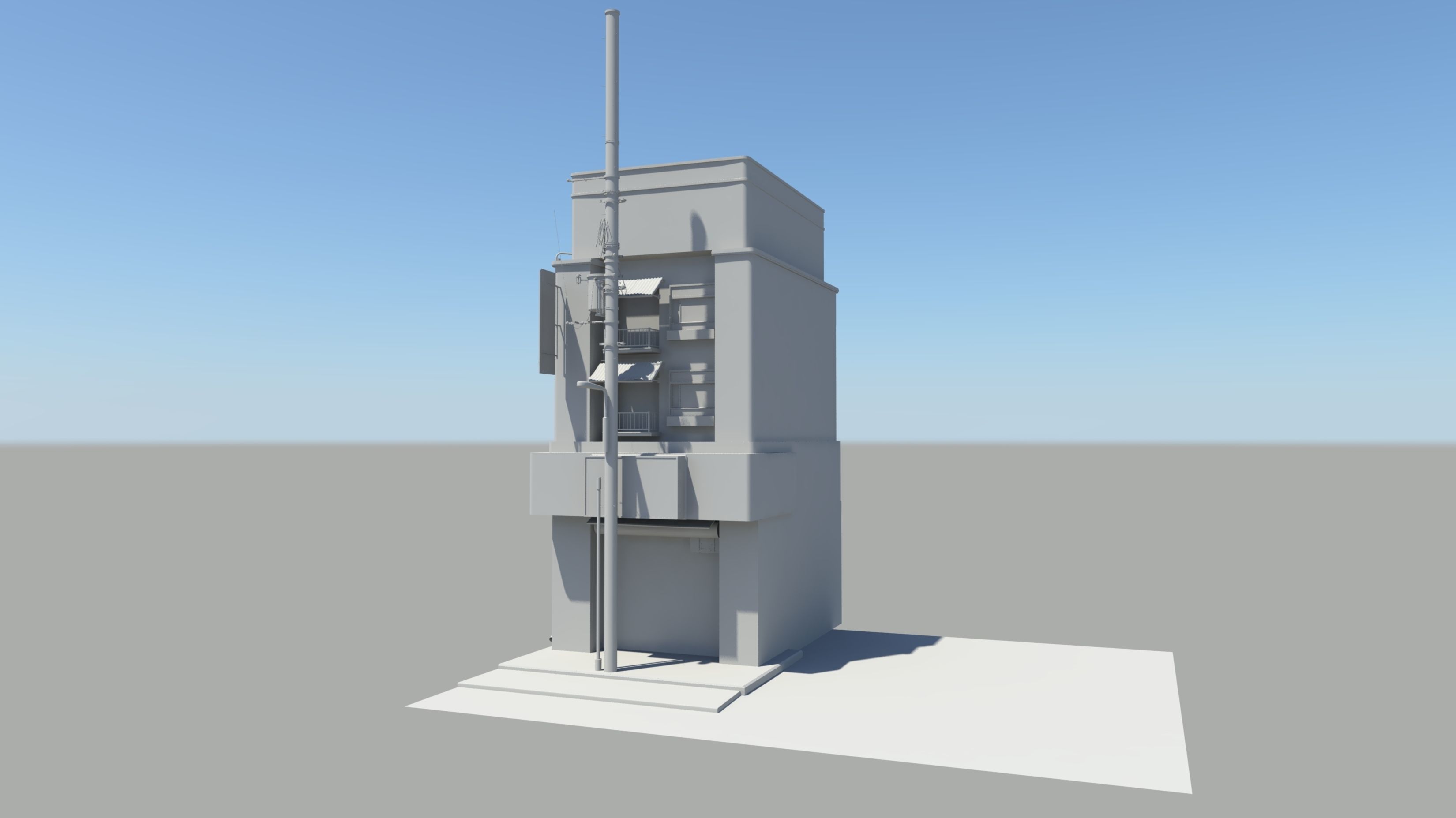 Japan Modern Street Scene 3D model_17