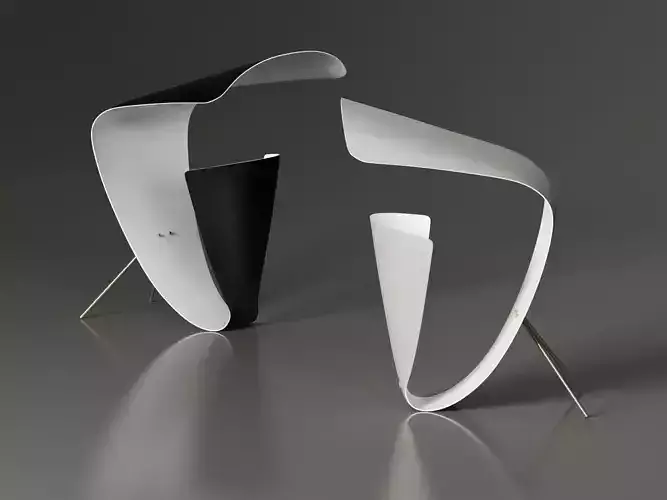 B201 Desk Lamp 3D model