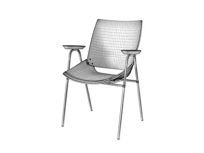 Shell Armchair with Seat Cushion