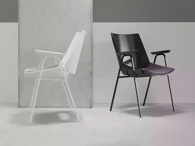 Shell Armchair with Seat Cushion