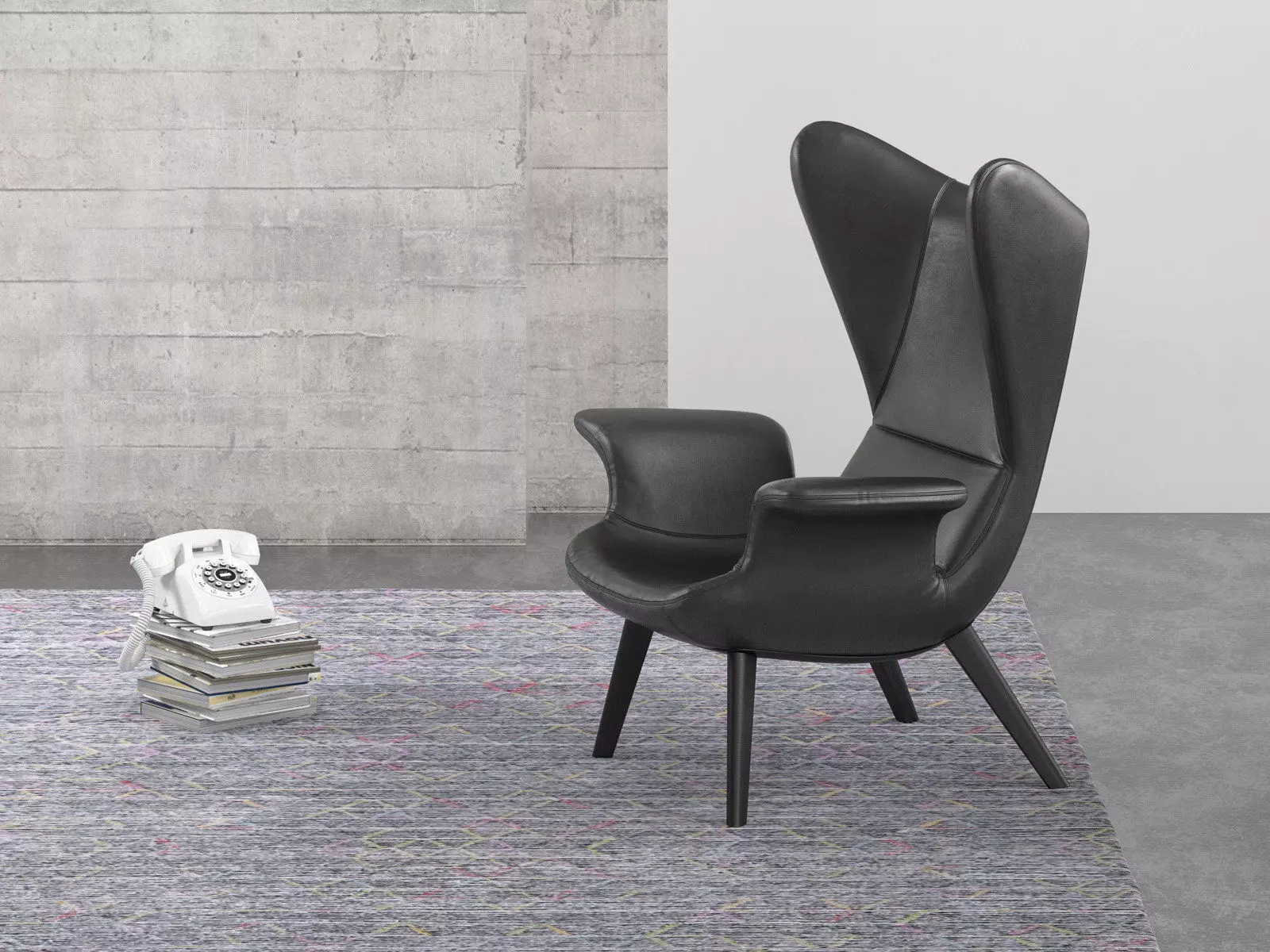 Longwave Armchair 3D model_1