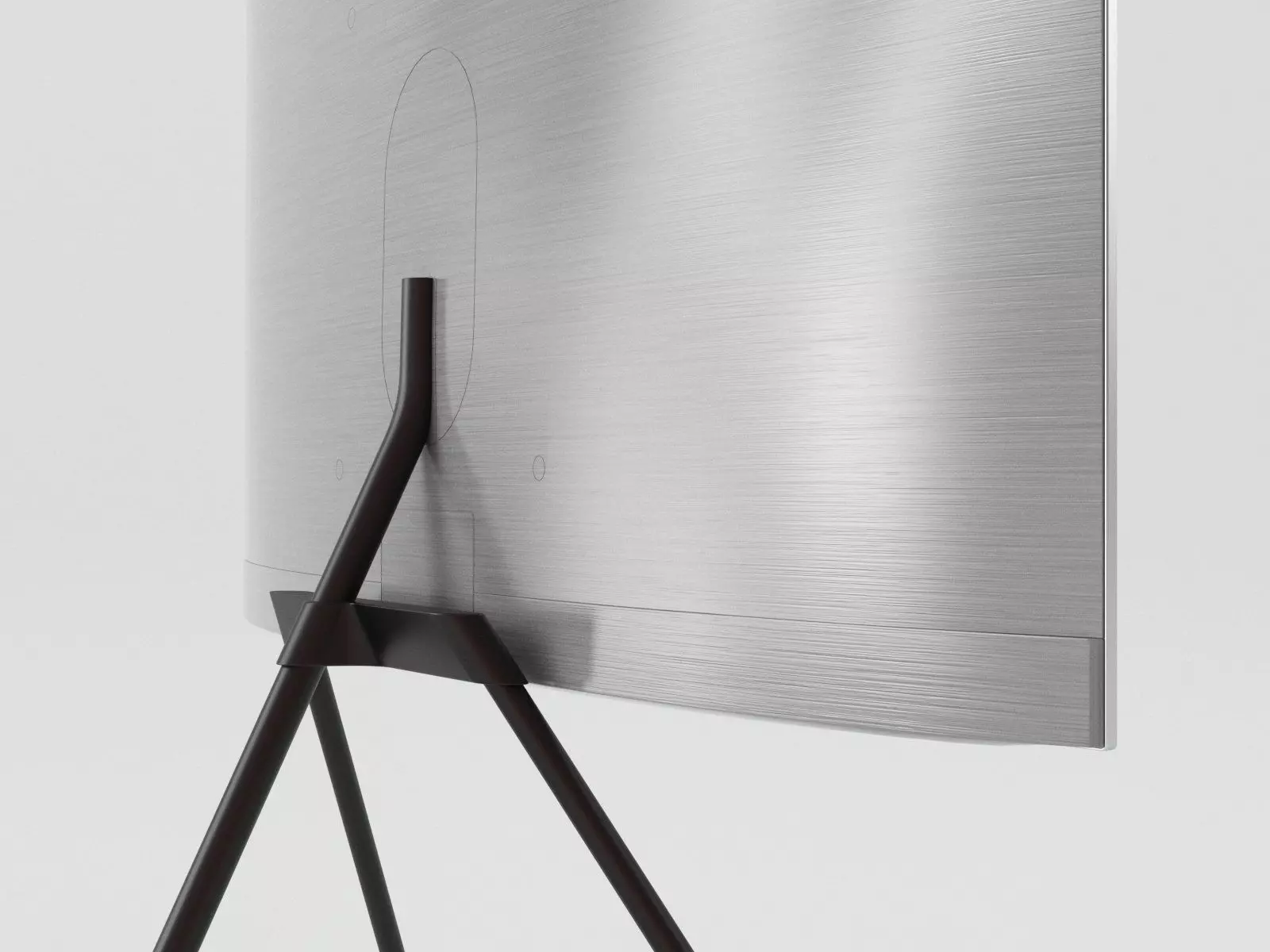 55 QLED TV with Studio Stand Free 3D model_4