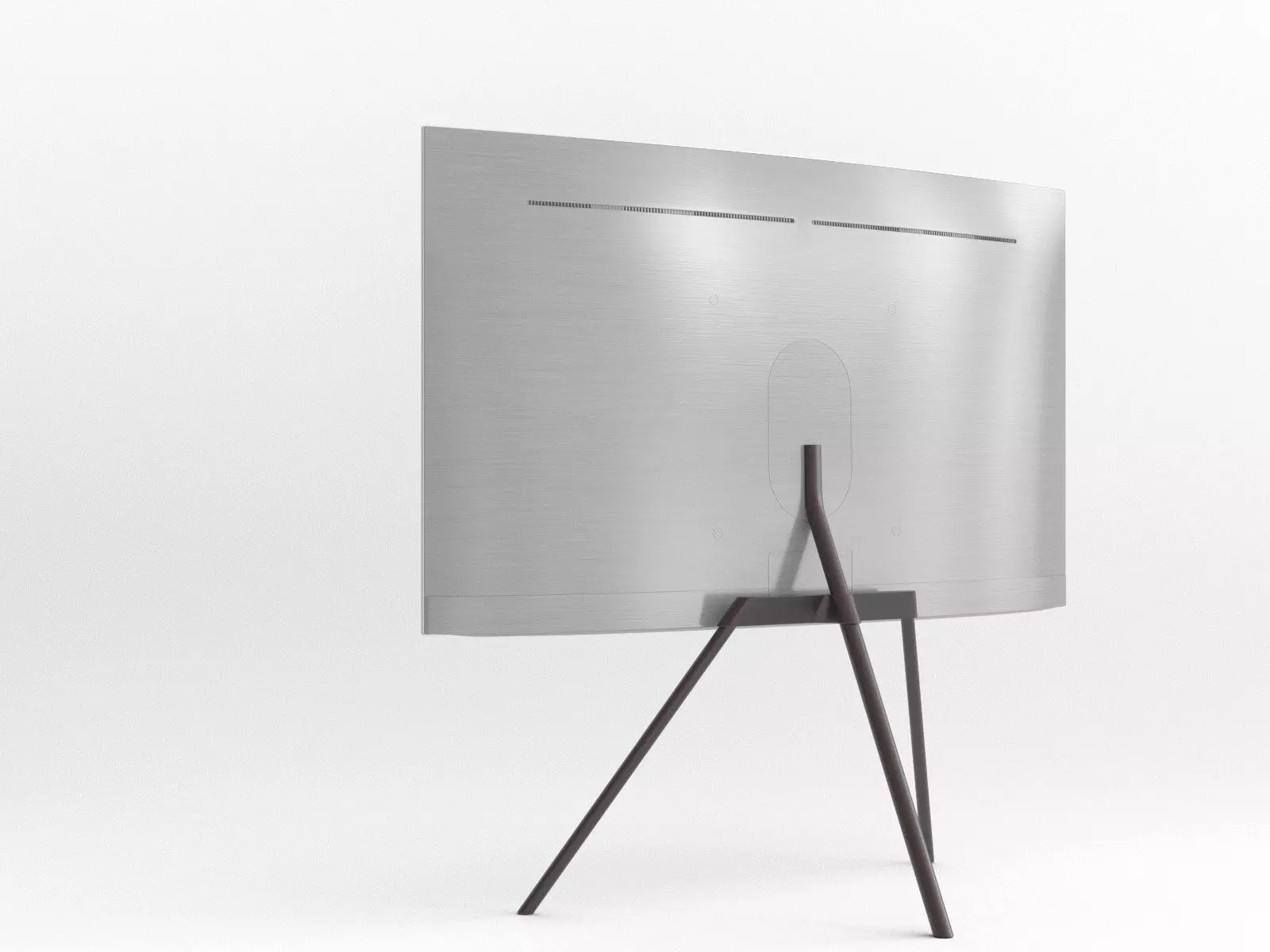 55 QLED TV with Studio Stand Free 3D model_1