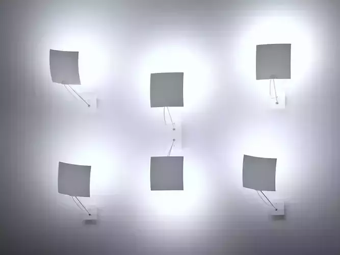 18x18 Twin Wall Lamp 3D model